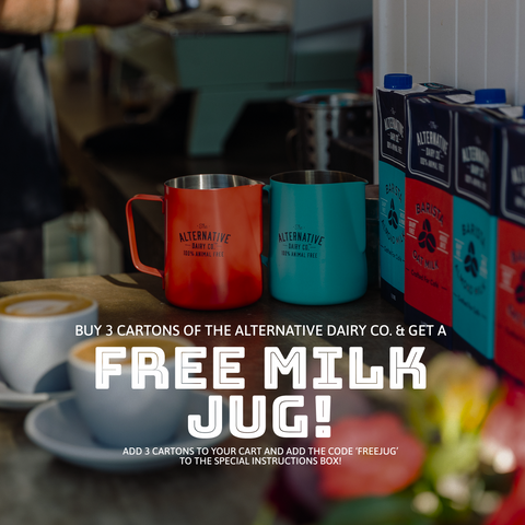 BUY 3 CARTONS OF THE ALTERNATIVE DAIRY CO. & GET A FREE MILK JUG! 🥛