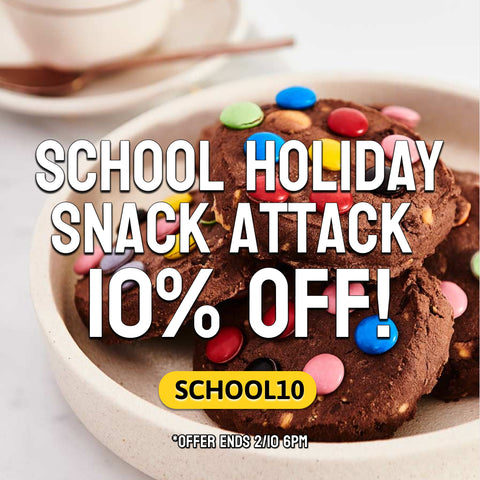 School Holiday Snack Attack: 10% Off! 🧒🍪