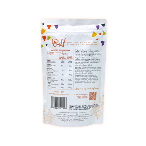 Bondi Chai - Club Cinnamon GF Retail Pack 250g x 15