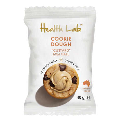 Health Lab - Gluten Free & Vegan Cookie Dough Custard Balls 40g x 12