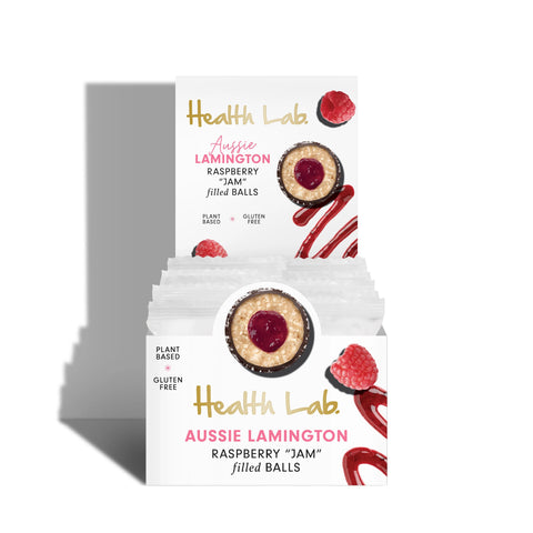 Health Lab - Gluten Free Aussie Lamington Balls 40g x 12