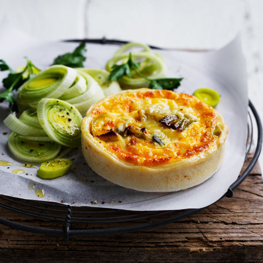 Posh Foods - Leek & Cheese Quiche x 6 – Satisfine Foods