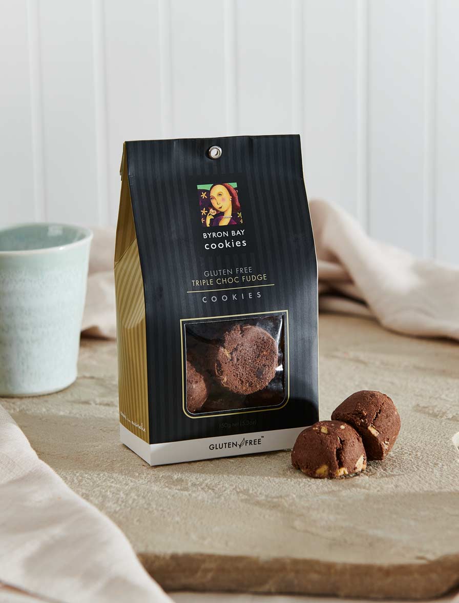 Byron Bay Cookie Company - Classic Gift Bag Gluten Free Triple Choc Fu ...